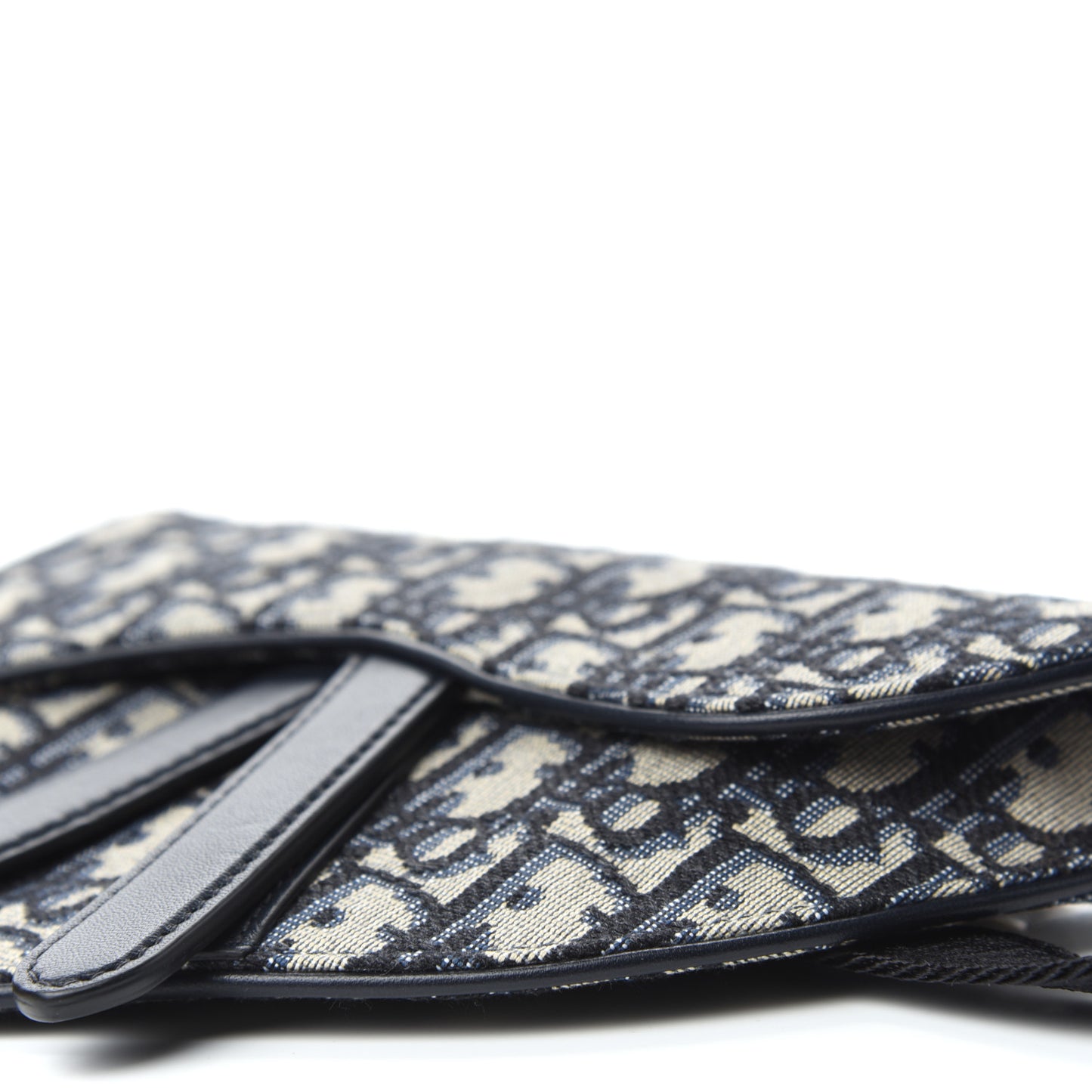 Oblique Saddle Belt Bag Blue