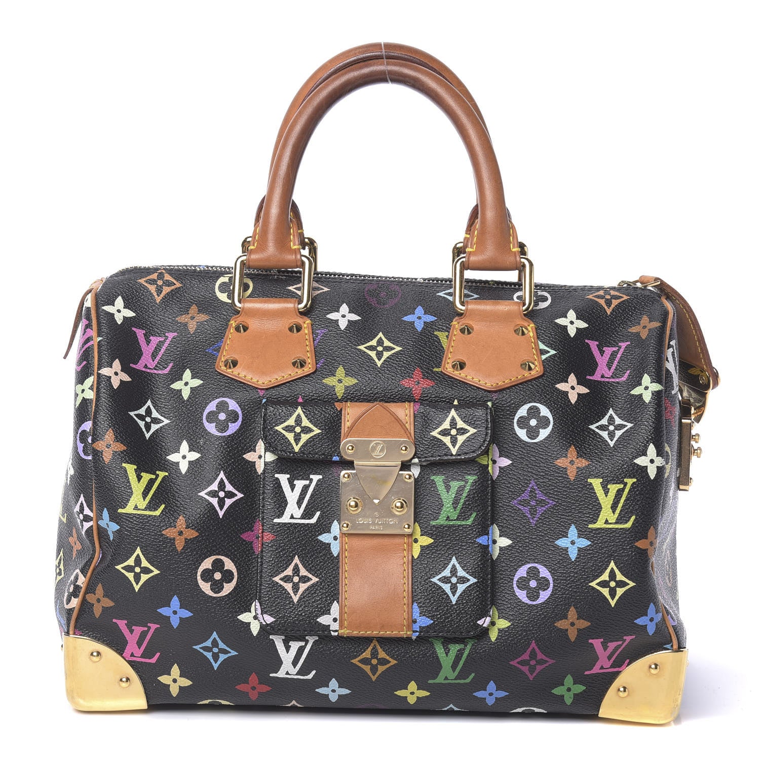 Louis Vuitton Monogram Multicolor Speedy 30 Black 1 of 10