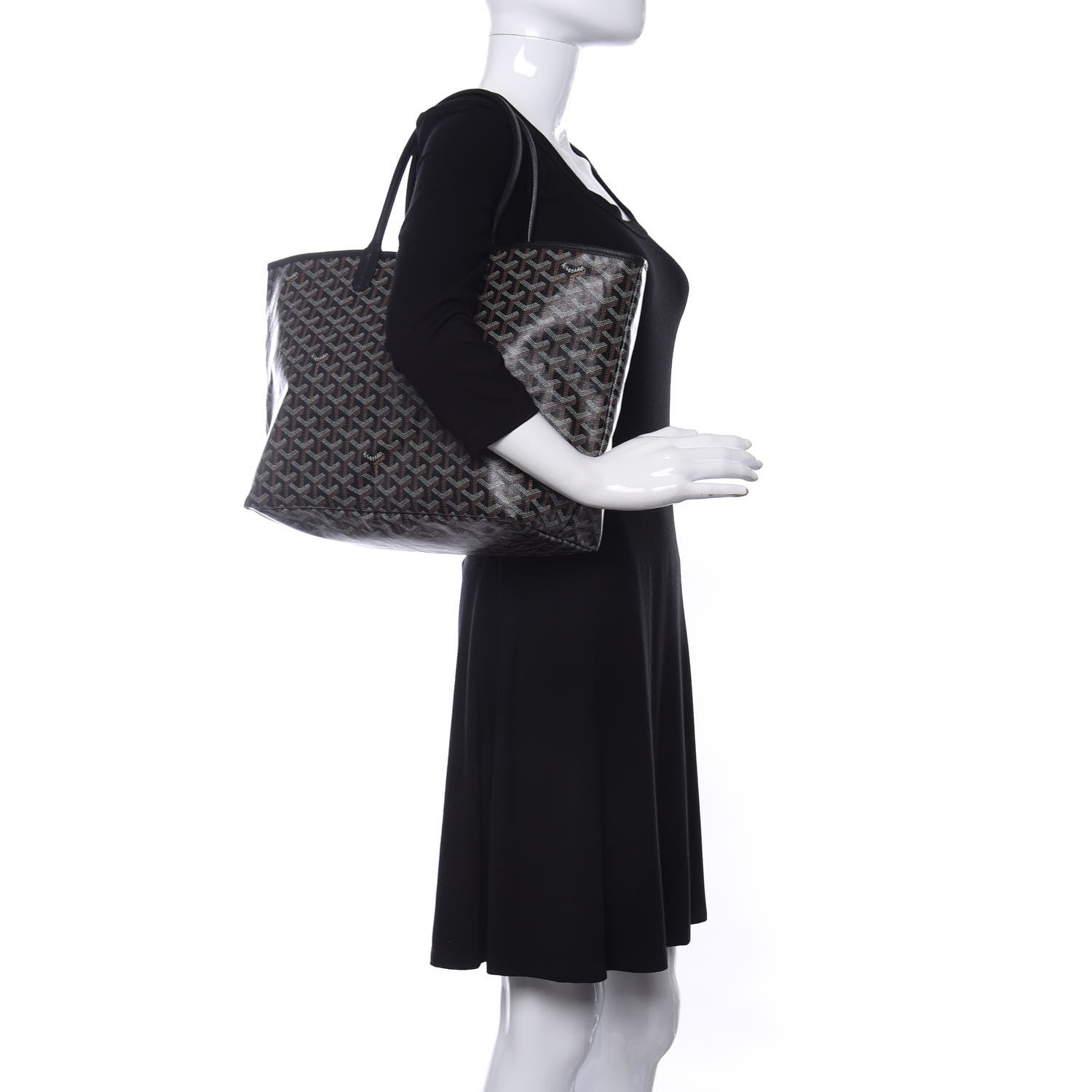 Goyard Goyardine Saint Louis PM Black 2 of 8