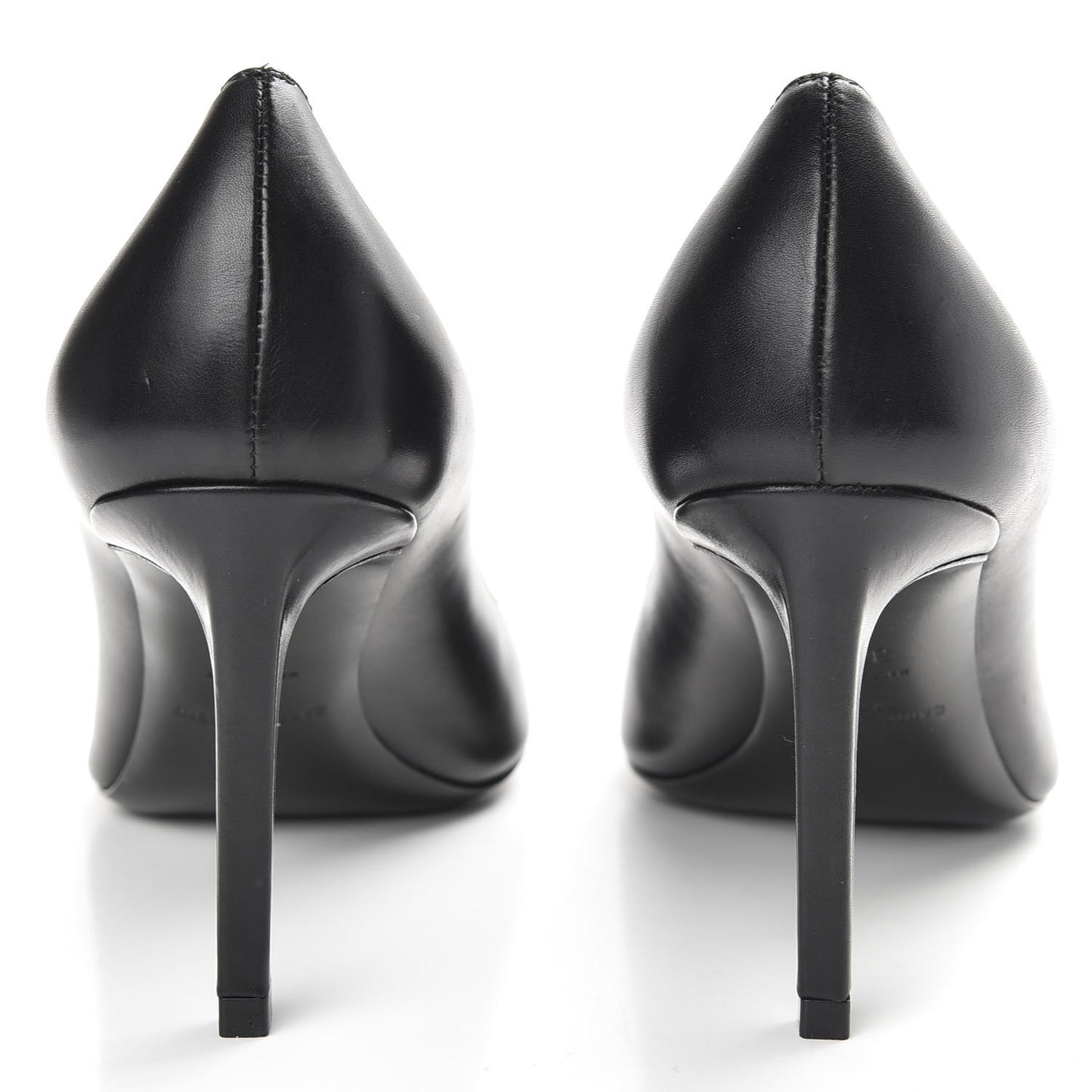 Calfskin Paris Peep Toe 80 Escarpin Pumps 37.5 Black