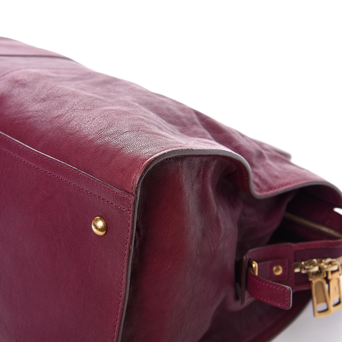 Sheepskin Large Cabas ChYc Black Cherry