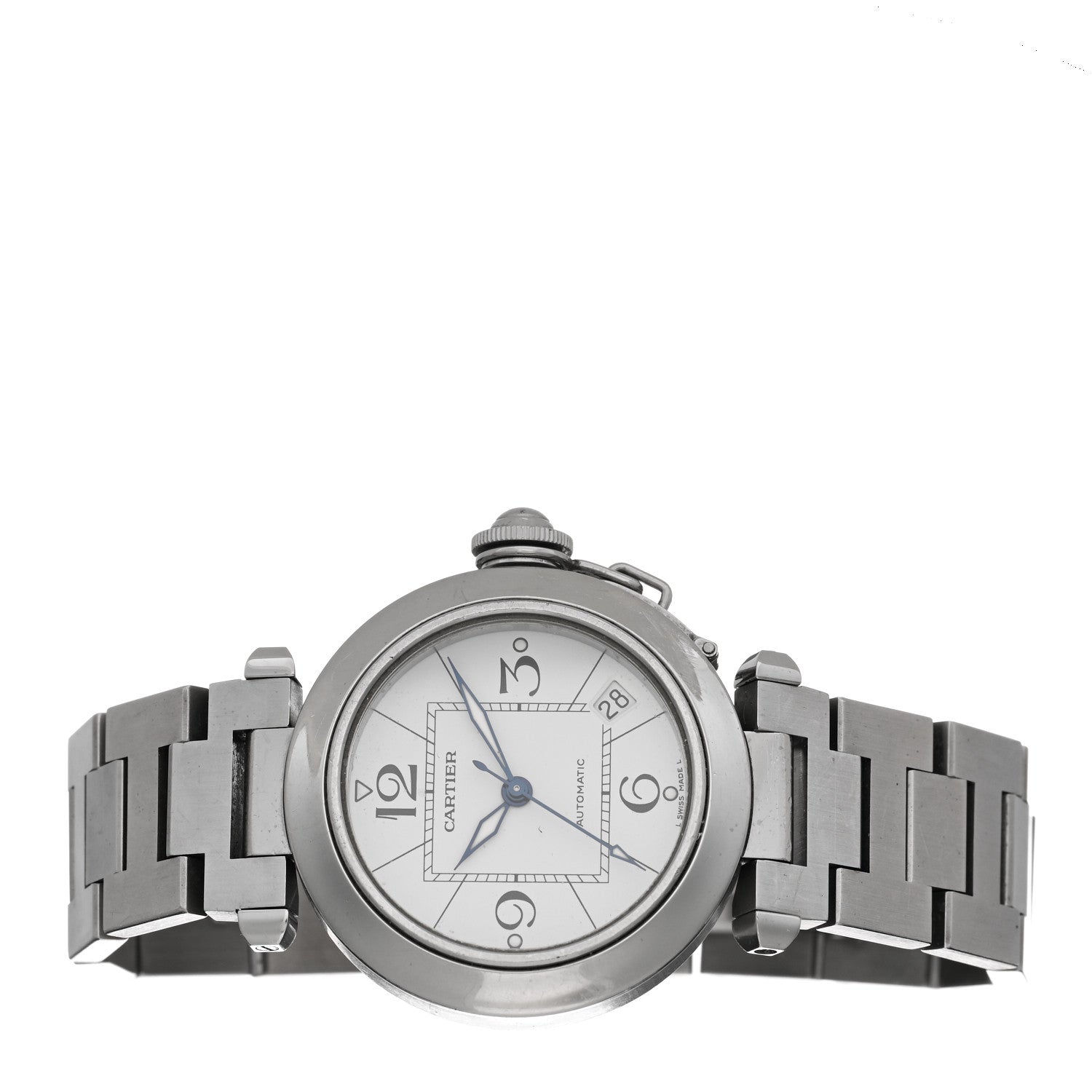 Cartier Stainless Steel 35mm Pasha C Automatic Watch 2 of 4