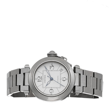 Cartier Stainless Steel 35mm Pasha C Automatic Watch 2 of 4
