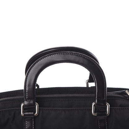 Prada Tessuto Nylon Spazzolato Logo Tote Black 9 of 11