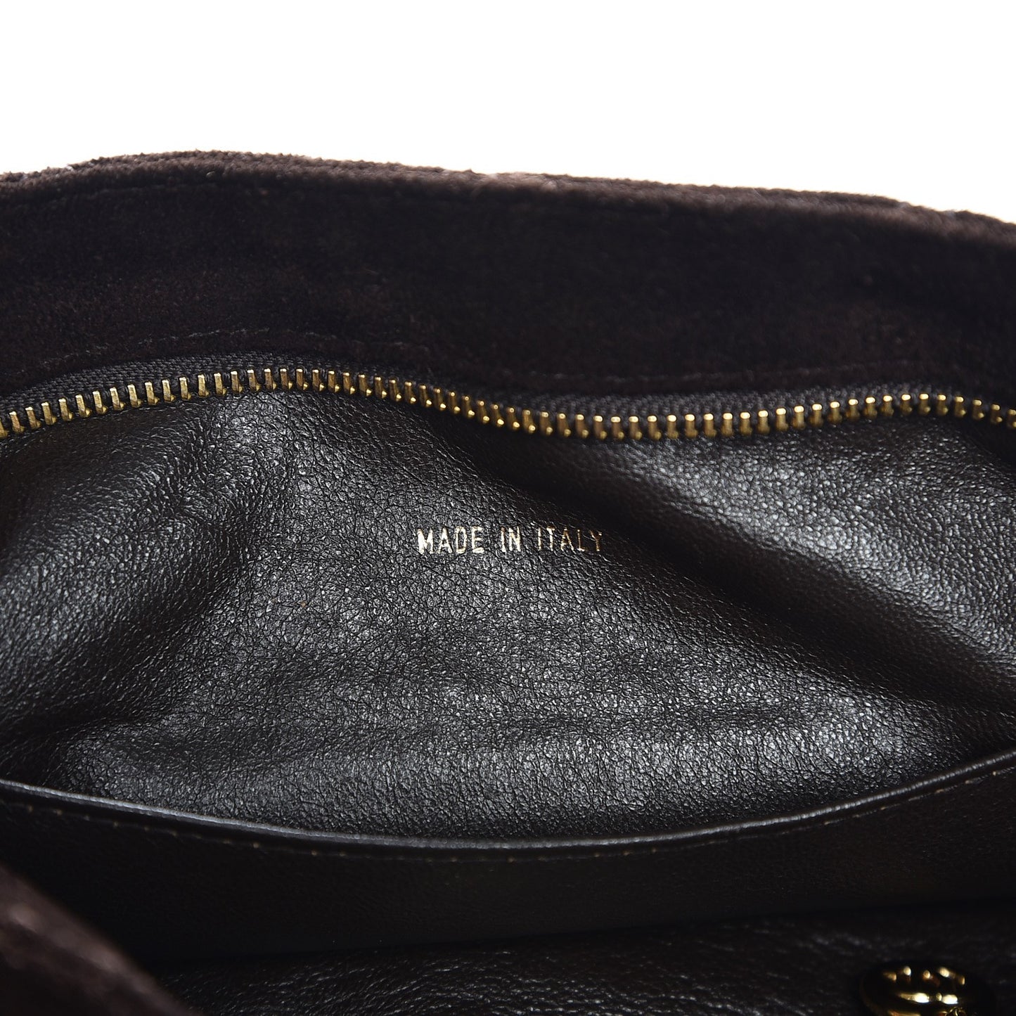 Suede Tassel Shoulder Bag Brown