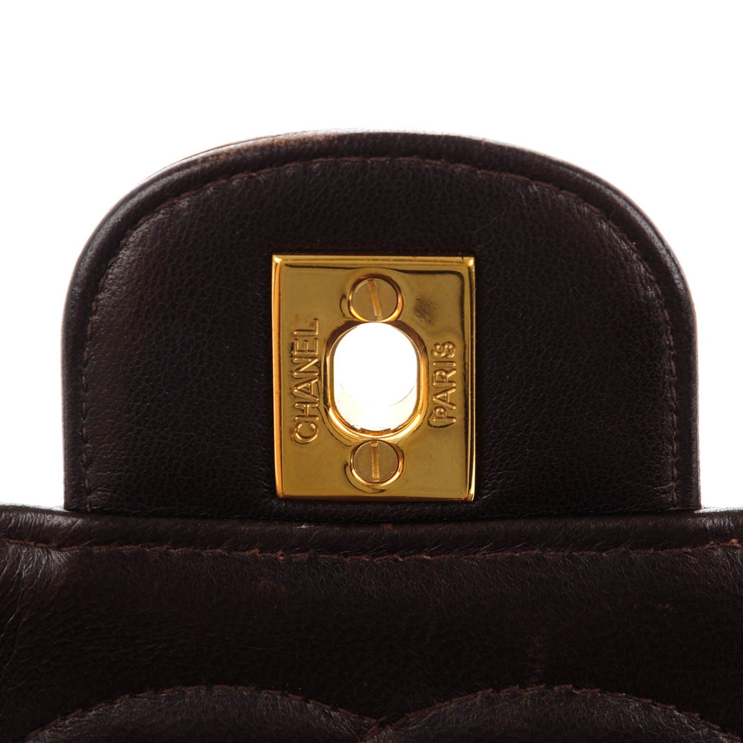 Chanel Lambskin Quilted Medium Kelly Flap Bag Brown 6 of 9