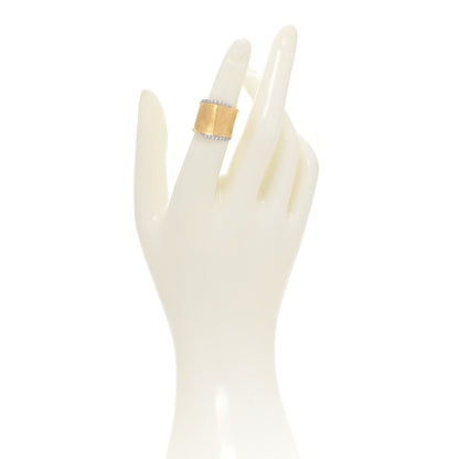 Marco Bicego 18K Yellow Gold Diamond Medium Lunaria Ring 50 5.5 2 of 4