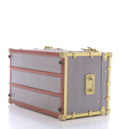 Louis Vuitton Mini Malle Zinc Trunk Paperweight Jewelry Box 6 of 9