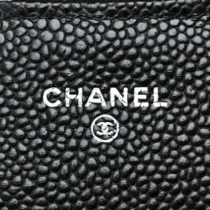 Chanel Caviar Quilted Large Gusset Flap Wallet Black 6 of 10