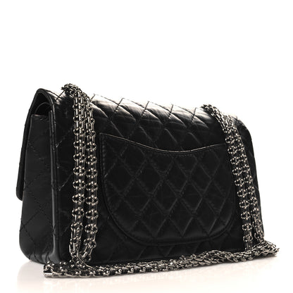 Chanel Aged Calfskin Space Charms 2.55 Reissue 225 Flap Black 3 of 10