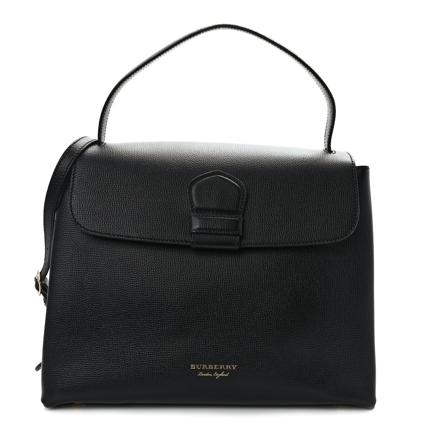 Burberry Derby Calfskin House Check Medium Camberley Black 1 of 18
