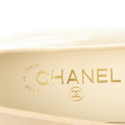 Chanel Lambskin Cap Toe Ballerina Flats 41 Light Beige 7 of 7