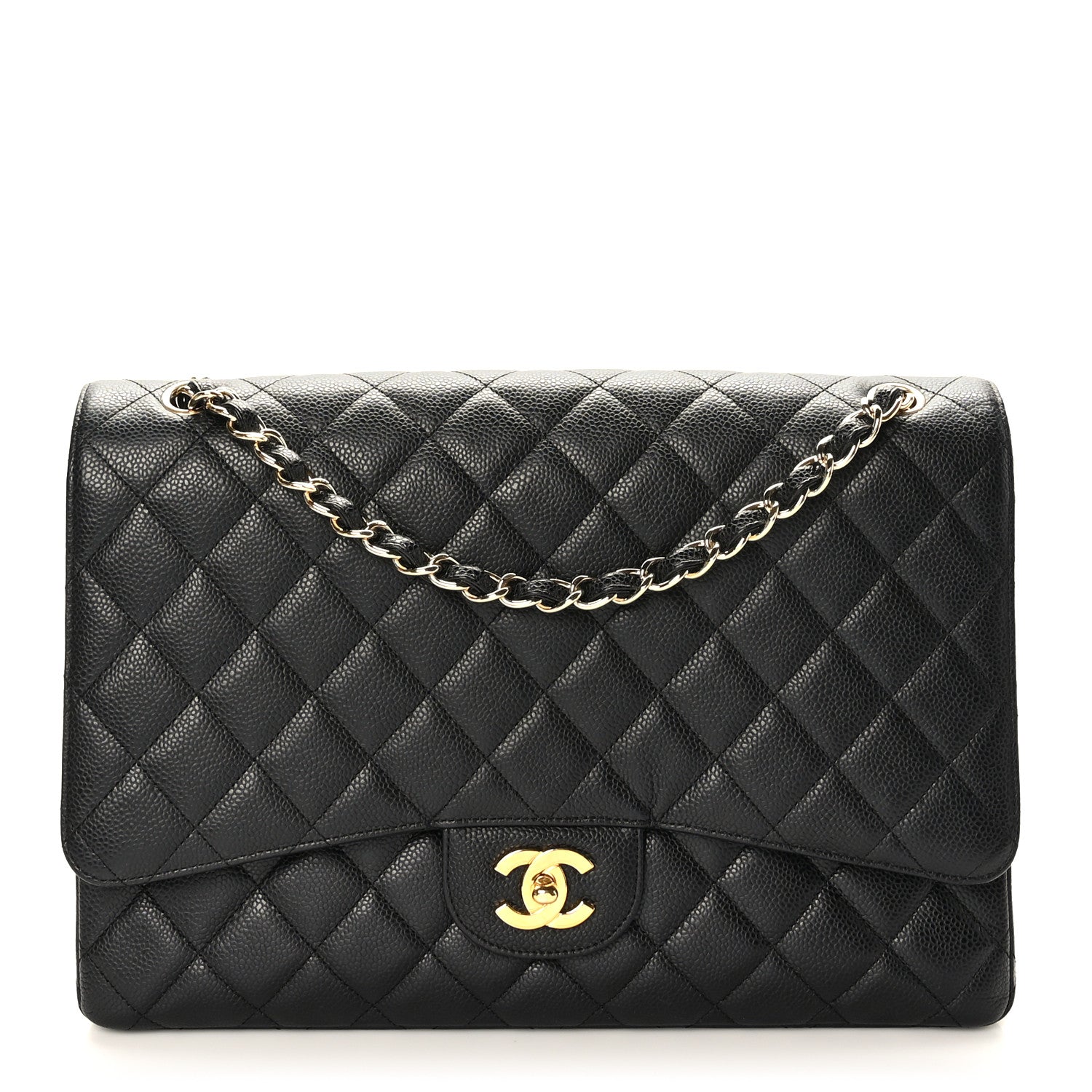 Chanel Caviar Quilted Maxi Single Flap Black 1 of 9