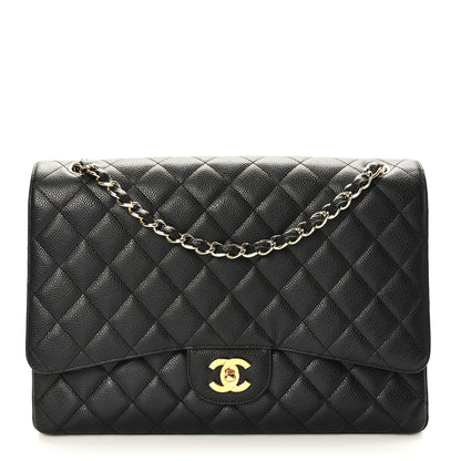 Chanel Caviar Quilted Maxi Single Flap Black 1 of 9