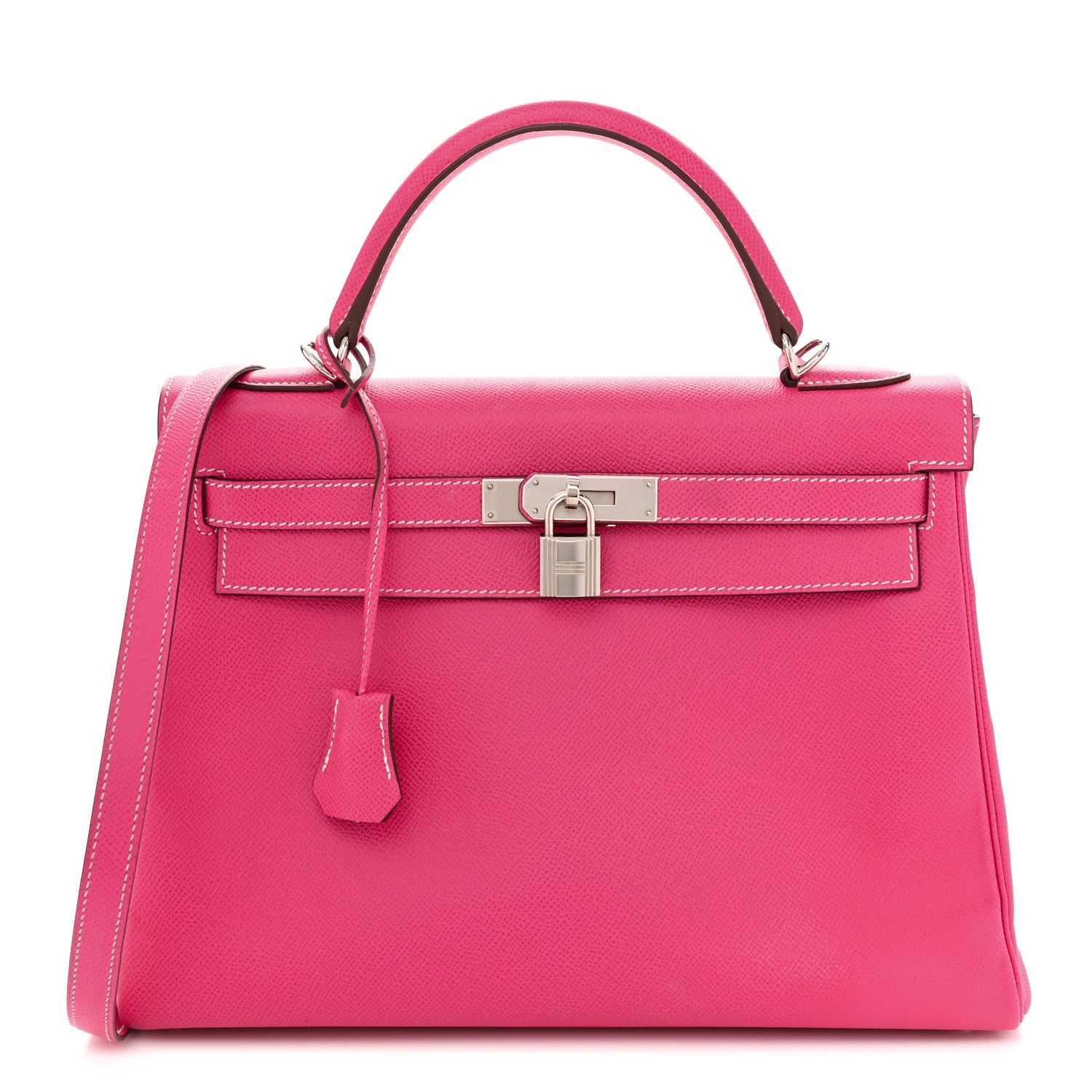 Hermes Epsom Candy Kelly Retourne 32 Rose Tyrien Rubis 1 of 10
