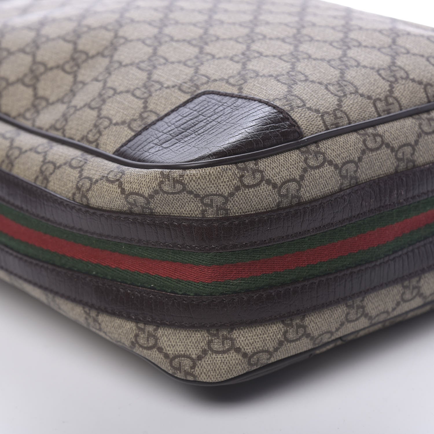 Gucci GG Supreme Monogram Web Messenger Brown 9 of 10
