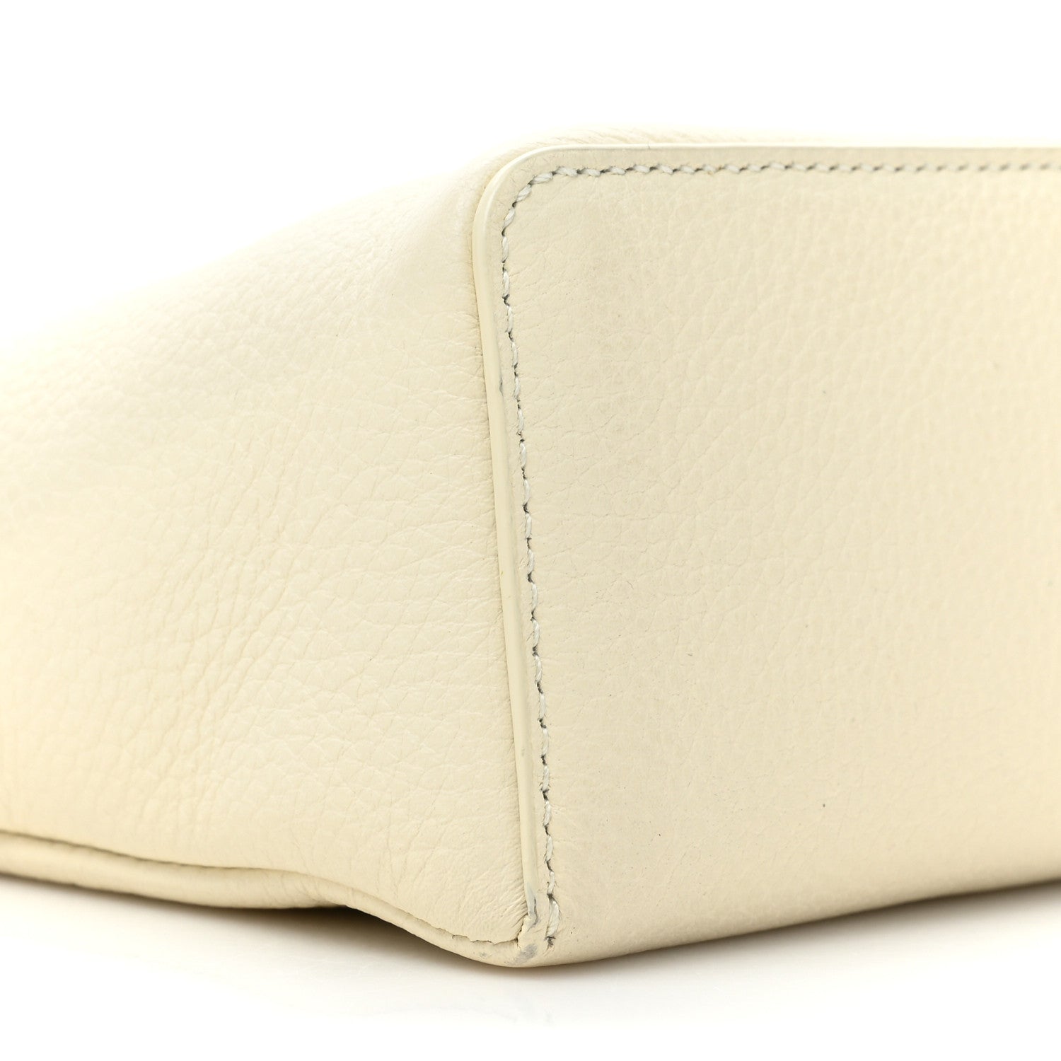 Loro Piana Grained Calfskin L19 Extra Pocket Pouch Whisper White 8 of 13