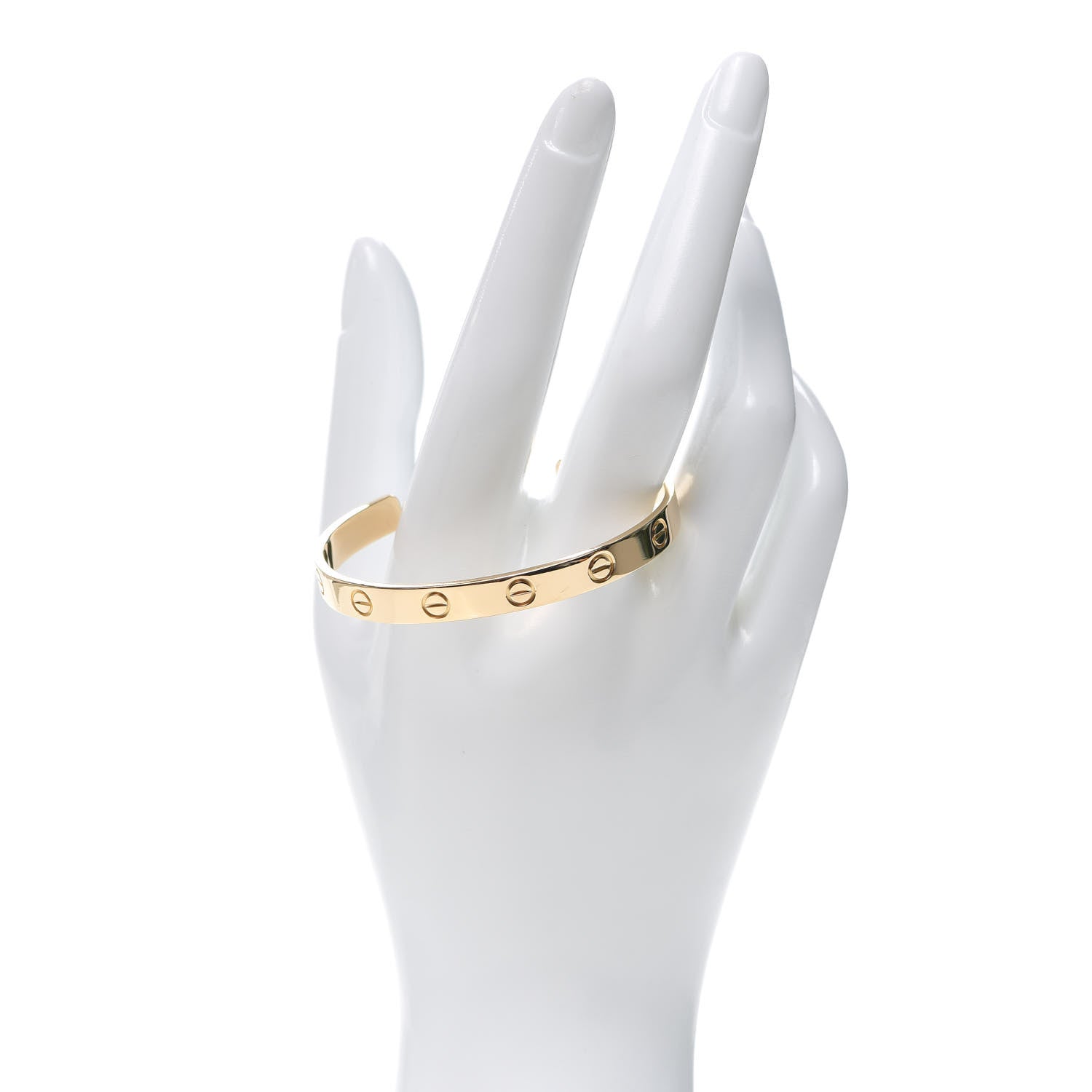 Cartier 18K Yellow Gold LOVE Cuff Bracelet 16 2 of 4
