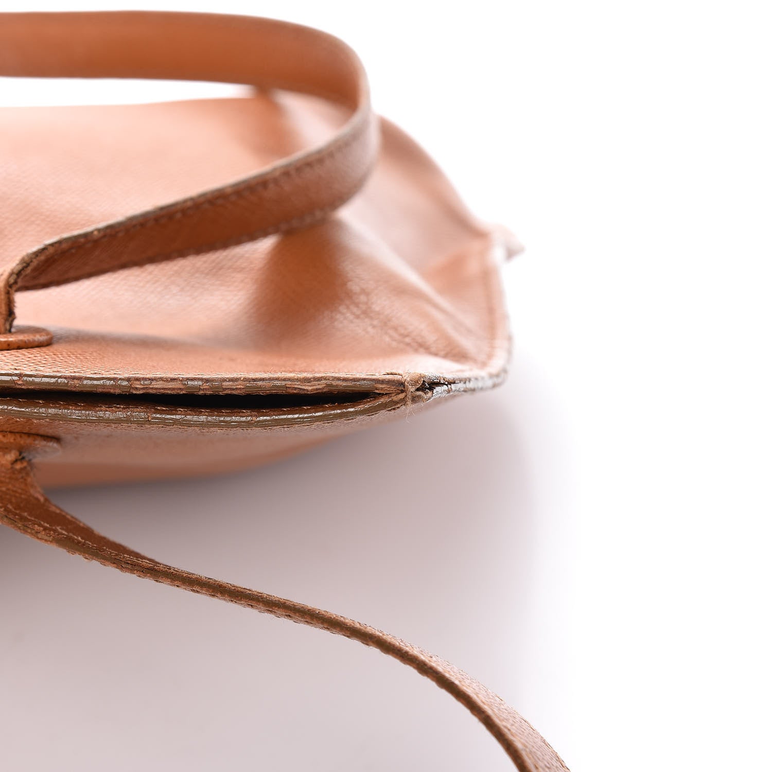 Chanel Grained Calfskin Logo Tote Brown 15 of 33