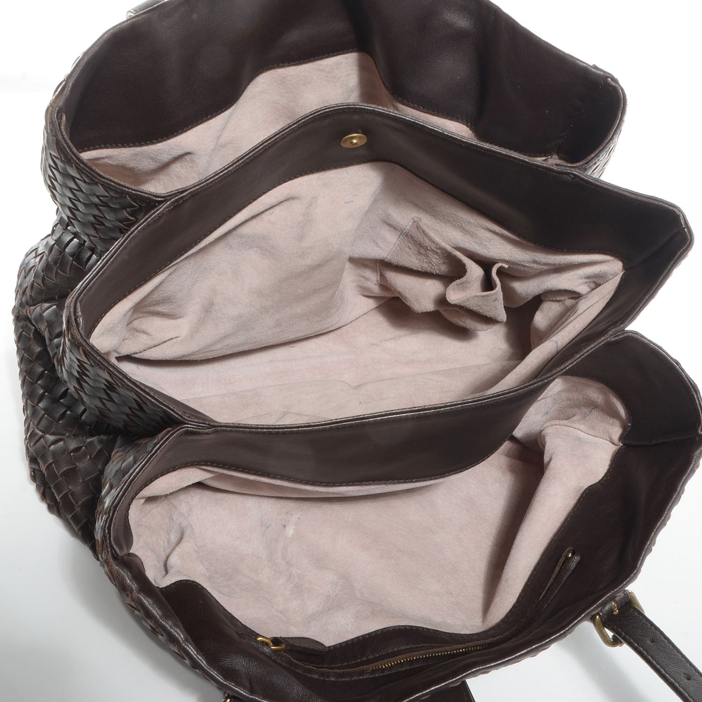 Nappa Intrecciato Medium Roma Tote Moro