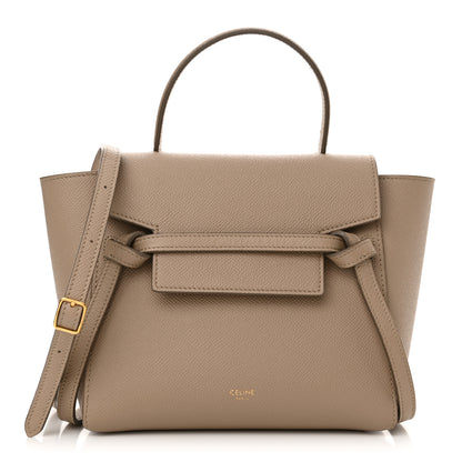Celine Grained Calfskin Nano Belt Bag Light Taupe 1 of 13