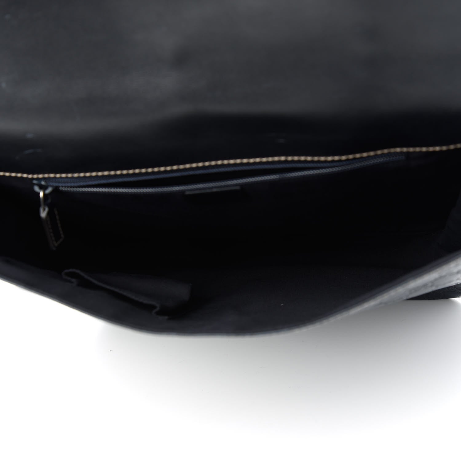 Gucci Guccissima Large Flap Messenger Bag Navy 5 of 10