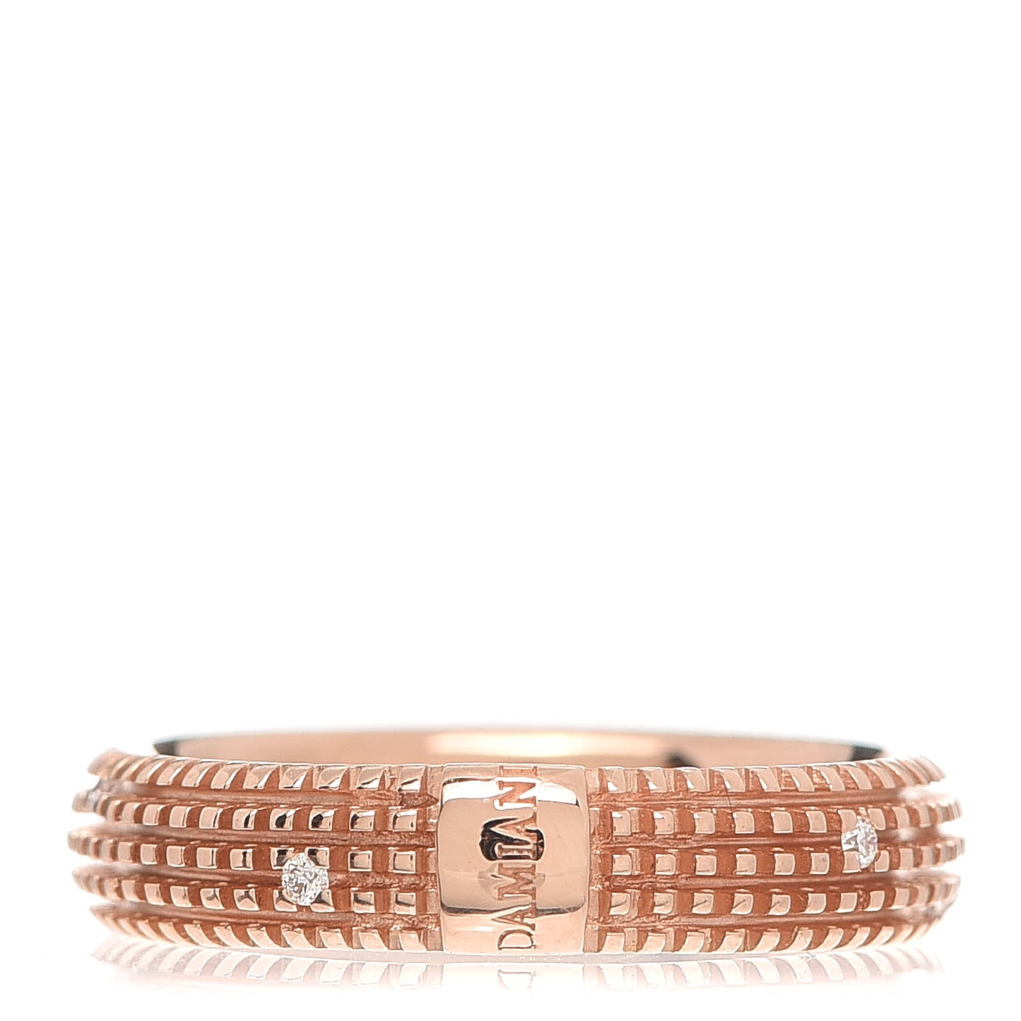 18K Rose Gold Diamond Metropolitan Ring 53 6.5