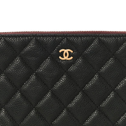 Chanel Caviar Quilted Medium Cosmetic Case Black 7 of 10