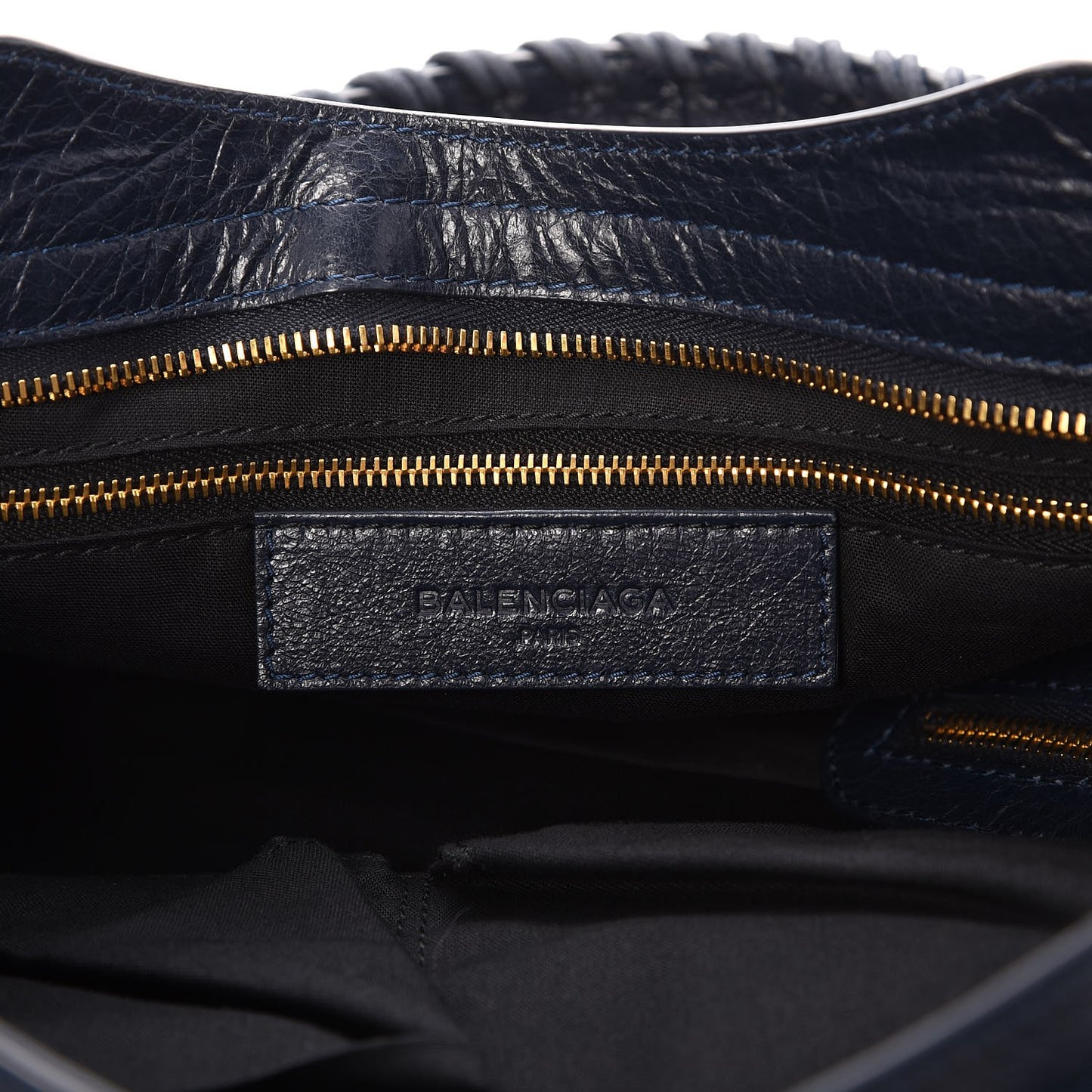 Agneau Giant 12 Gold Hardware City Bleu Obscur