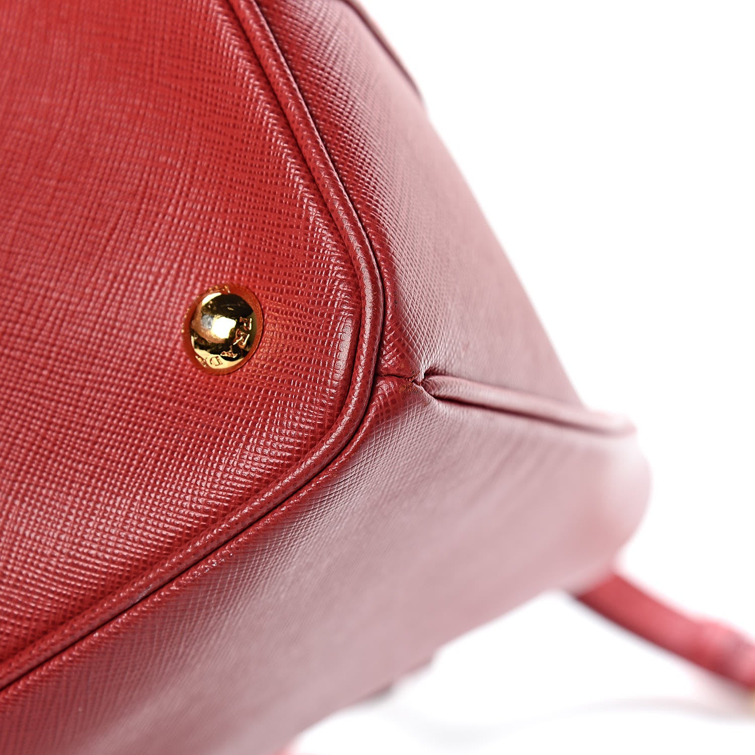Prada Saffiano Lux Medium Tote Fuoco 12 of 16