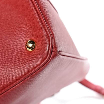 Prada Saffiano Lux Medium Tote Fuoco 12 of 16