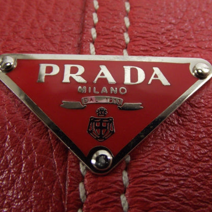Prada Vitello Daino Shoulder Bag Rosso 10 of 11