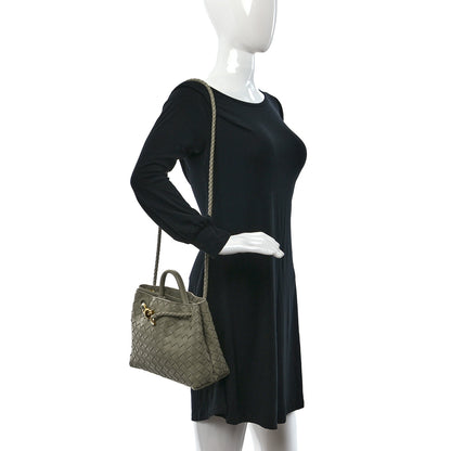 Bottega Veneta Nappa Intrecciato Small Andiamo Shoulder Bag Travertine 2 of 11