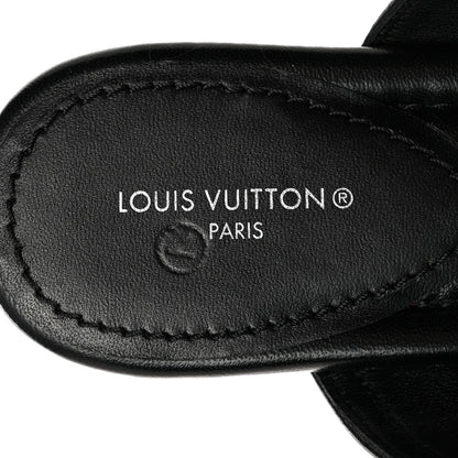 Louis Vuitton Lambskin Flat Sandal 36.5 Black 7 of 11