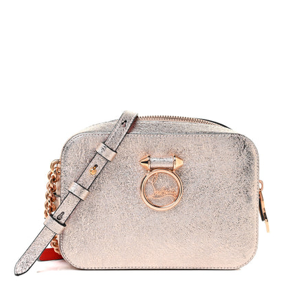 Christian Louboutin Metallic Crinkled Nappa Mini Rubylou Platine 1 of 8
