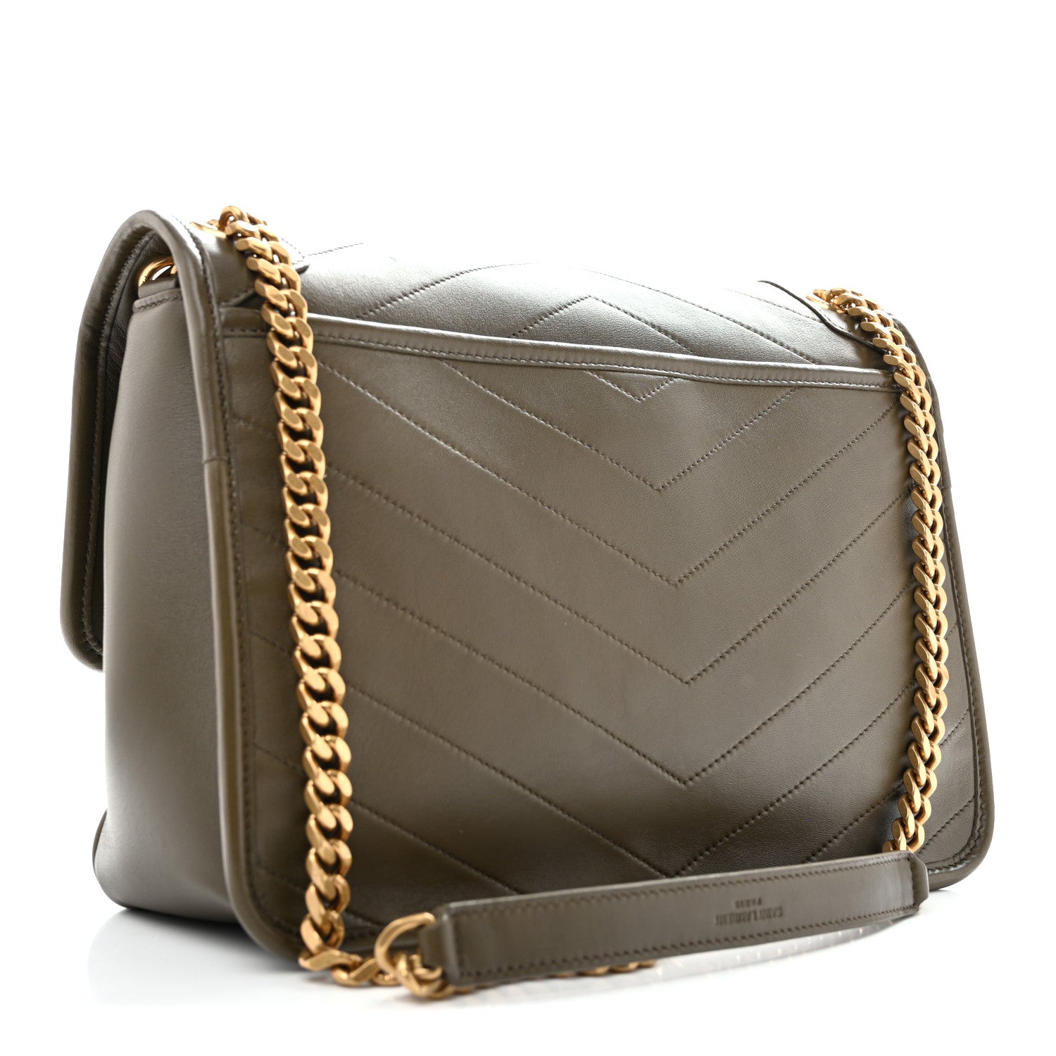 Saint Laurent Lambskin Matelasse Monogram Medium Niki Chain Satchel Seawood 3 of 12