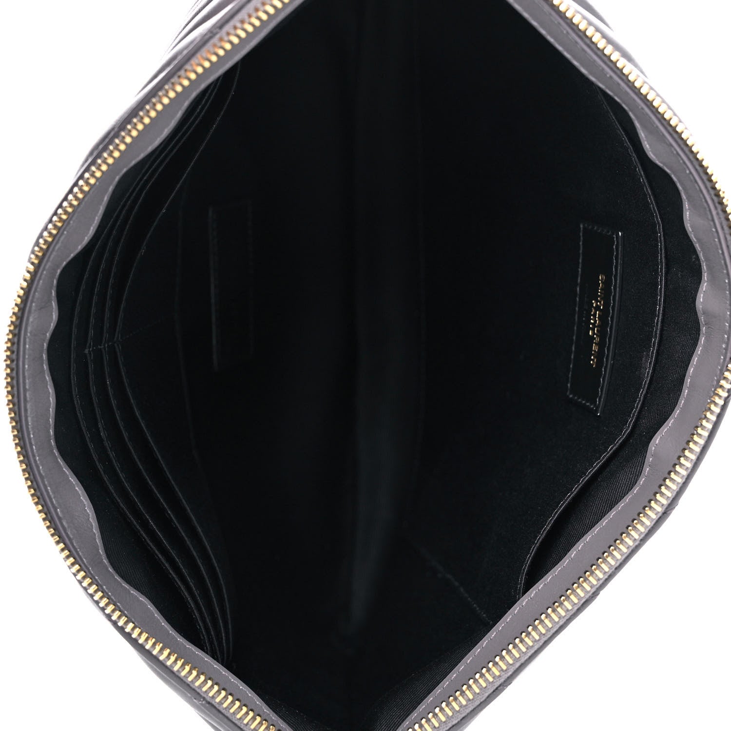 Saint Laurent Calfskin Matelasse Monogram Cassandre Tablet Pouch Smog 5 of 12