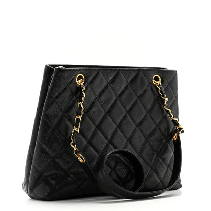 Chanel Caviar Quilted Flap Shoulder Bag Black 3 of 13