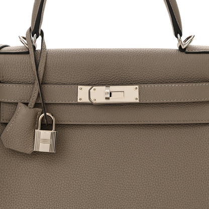 Hermes Togo Kelly Retourne 28 Gris Asphalte 8 of 12