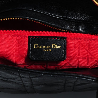 Christian Dior Lambskin Cannage Large Lady Dior Black 6 of 7
