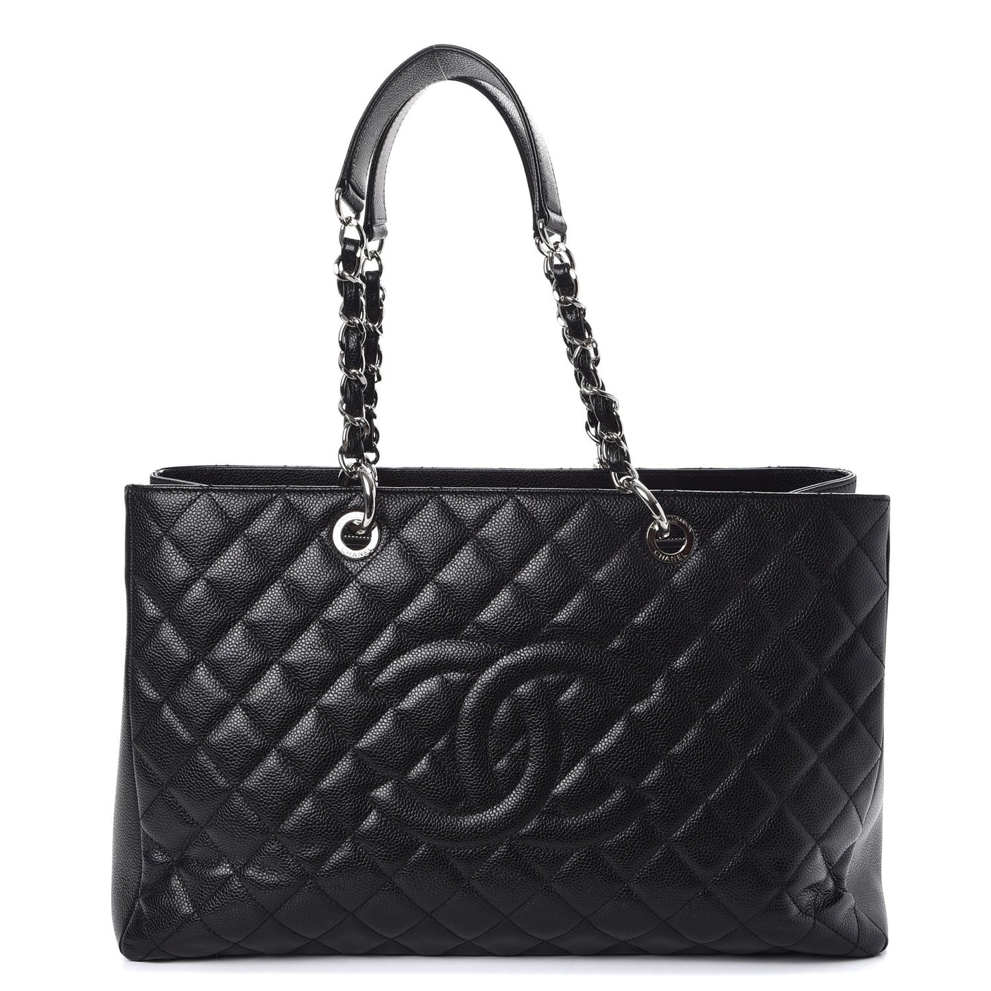 Caviar Quilted XL Grand Shopping Tote GST Black