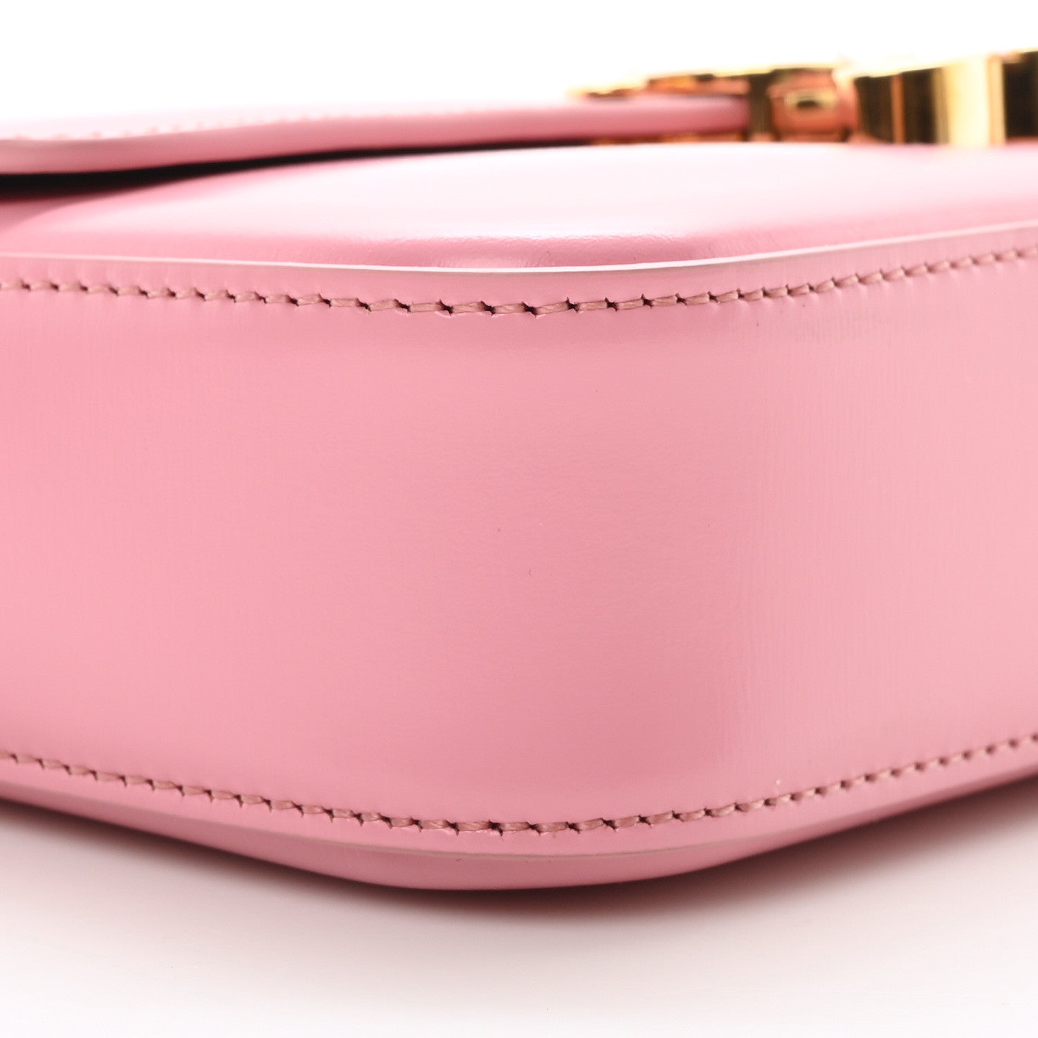 Celine Natural Calfskin Triomphe Shoulder Bag Rose 10 of 11