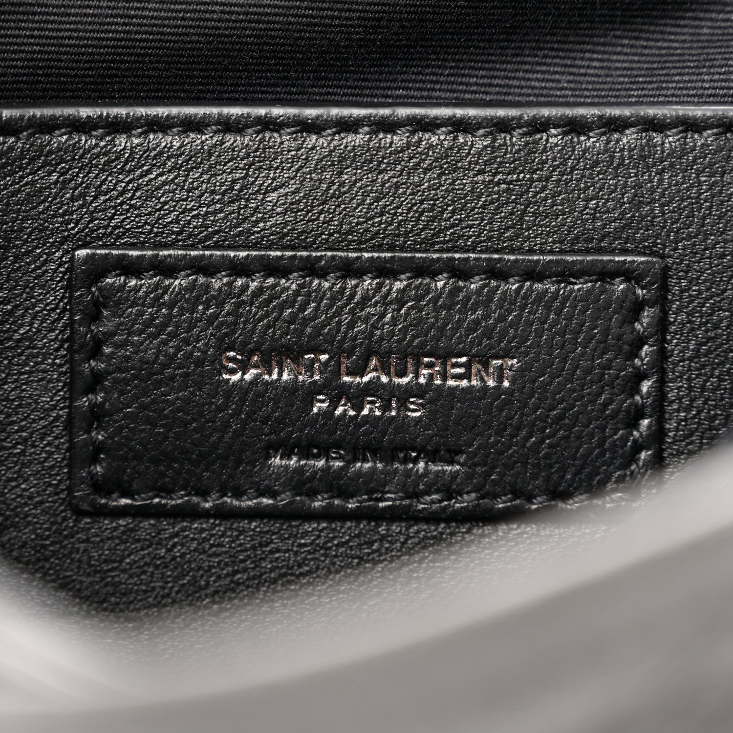 Saint Laurent Crinkled Calfskin Matelasse Monogram Baby Niki Chain Satchel Storm 6 of 10