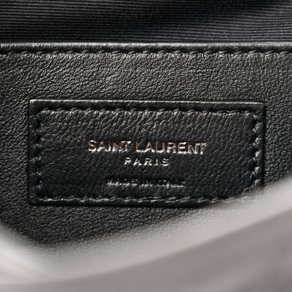 Saint Laurent Crinkled Calfskin Matelasse Monogram Baby Niki Chain Satchel Storm 6 of 10