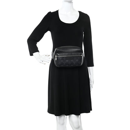 Louis Vuitton Taiga Monogram Eclipse Outdoor Bum Bag Black 2 of 11