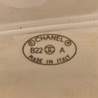 Chanel Enamel CC Brooch Set Gold Black White 3 of 4