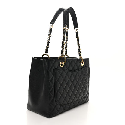 Chanel Caviar Quilted Grand Shopping Tote GST Black 4 of 22