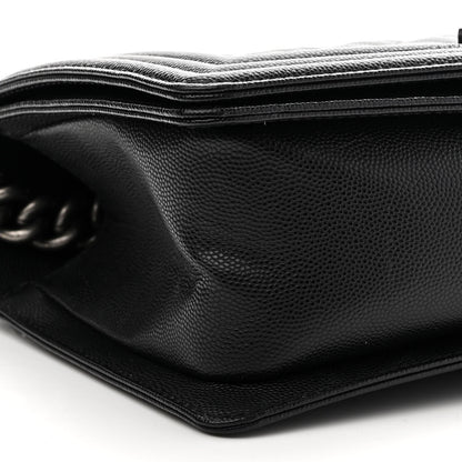 Chanel Caviar Quilted Medium Boy Flap Black 9 of 11