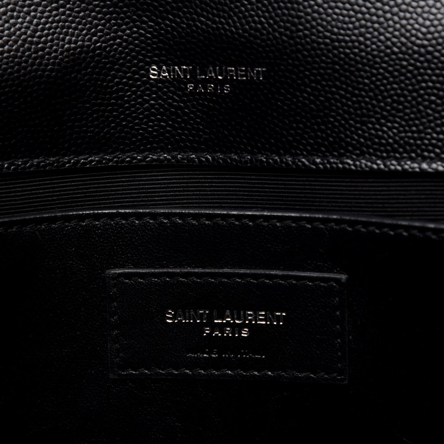 Grain De Poudre Medium Classic Monogram Kate Satchel Black