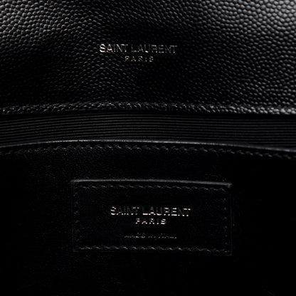 Saint Laurent Grain De Poudre Medium Classic Monogram Kate Satchel Black 9 of 10